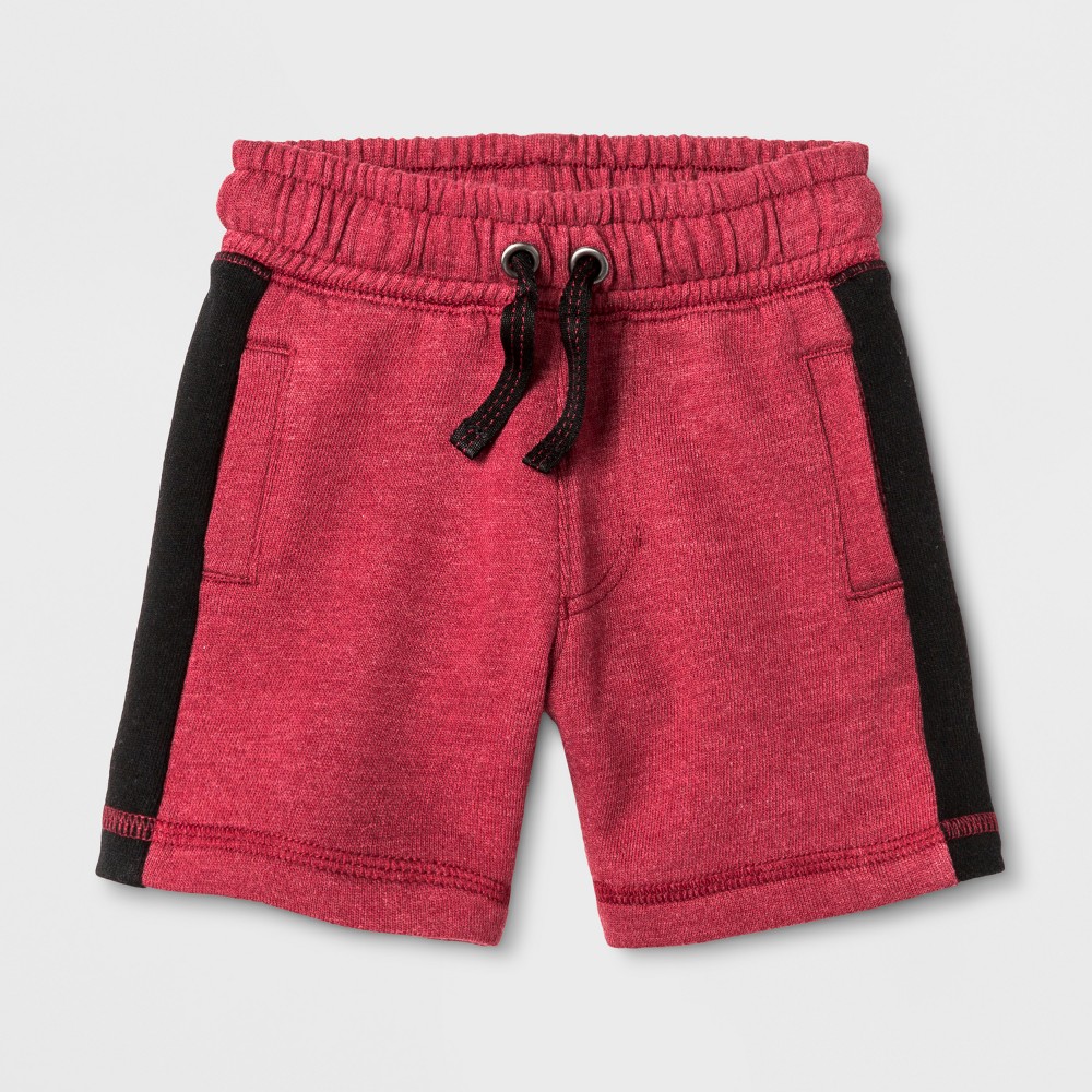 Toddler Boys Fleece Lined Pull-On Shorts - Cat & Jack Red 2T