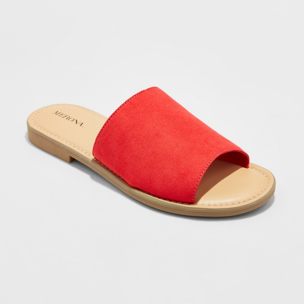 Womens Mardi Slide Sandals - Merona Red 8
