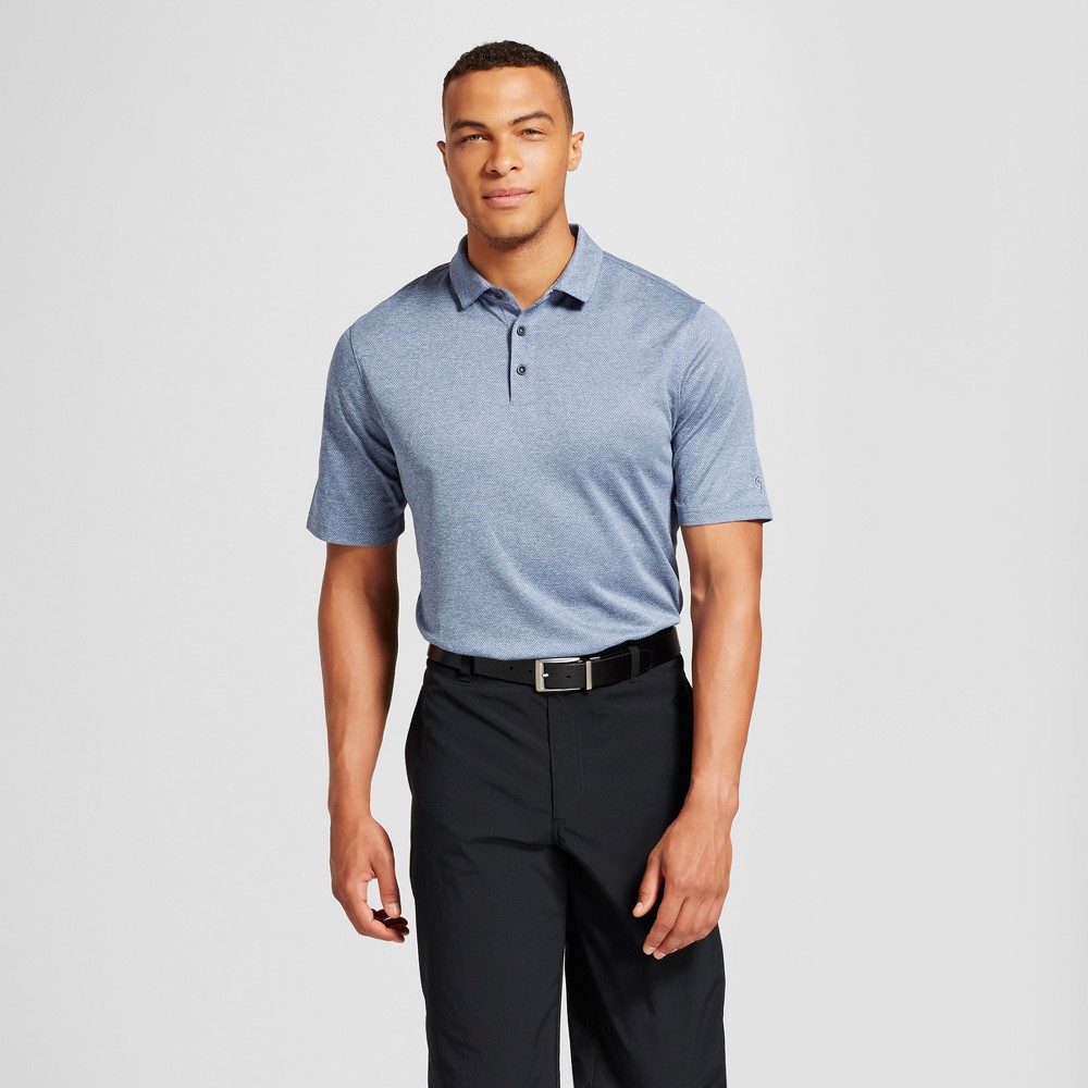 Mens Tall Texture Golf Polo - C9 Champion Blue LT