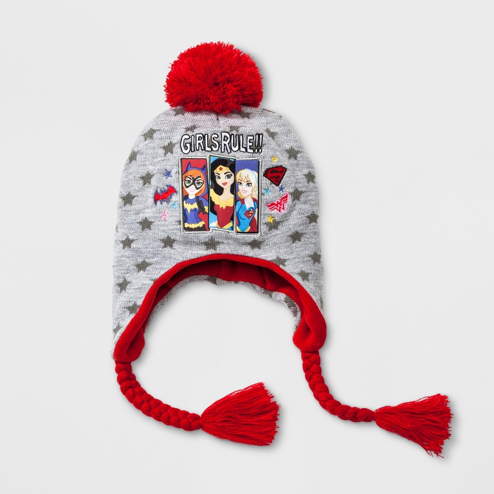 Girls Warner Bros. Justice League "Girls Rule" Peruvian Hat - Gray