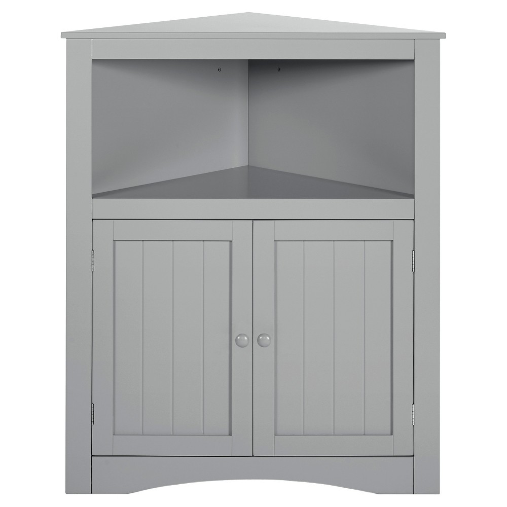 RiverRidge - Kids 2-Door Corner Cabinet - Gray