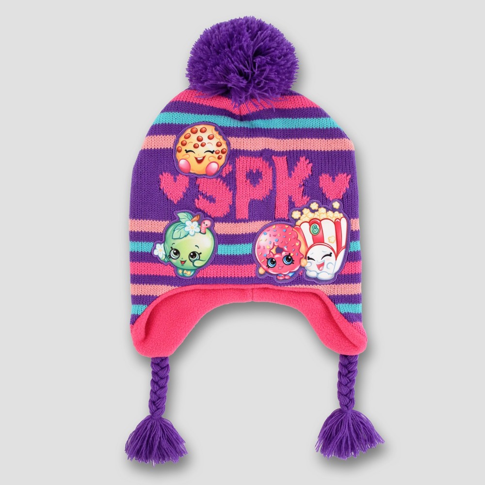 Girls Shopkins Peruvian Hat - Pink