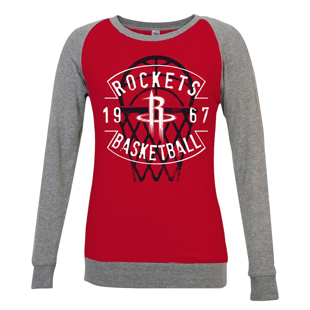 Houston Rockets Womens Lightweight Raglan Pullover - S