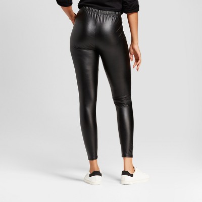 fleece lined black leggings : Target