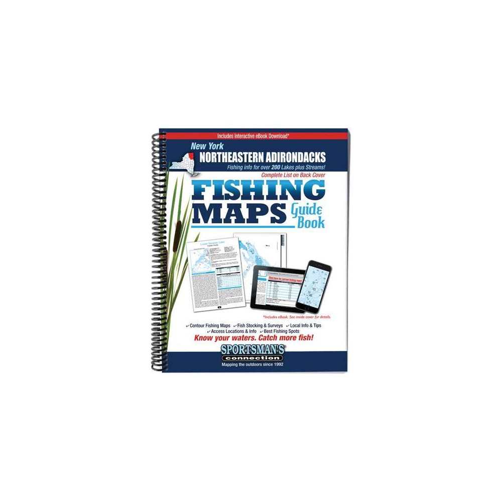 Northeastern Adirondacks New York Fishing Map Guide (Paperback)