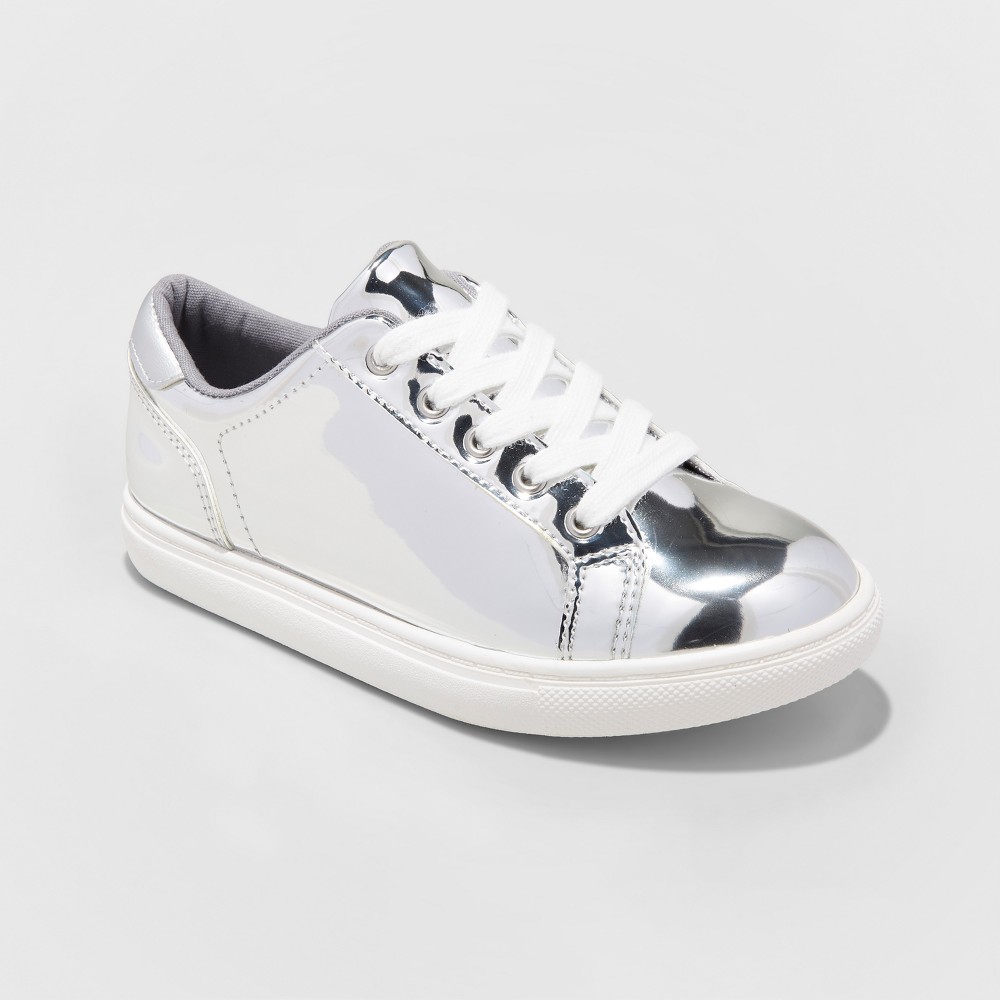 Girls Frances Sneakers - Cat & Jack Silver 5