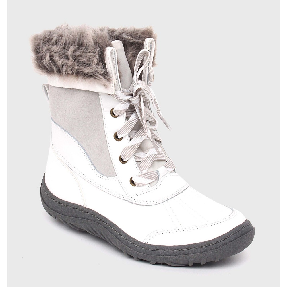 Womens Porsha Winter Boots - Merona White 6