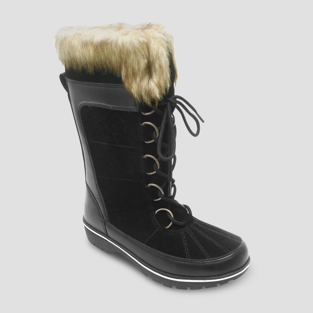 Womens Hollyn Winter Boots - Merona Black 8