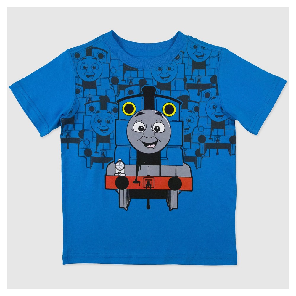 Mattel Toddler Boys Thomas the Tank Engine Short Sleeve T-Shirt - Blue 4T