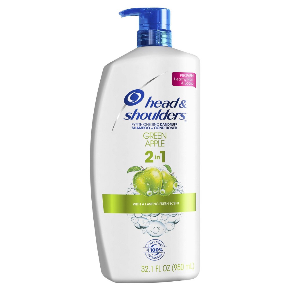 Head & Shoulders 2 in 1 Green Apple Shampoo - 32.1 fl oz
