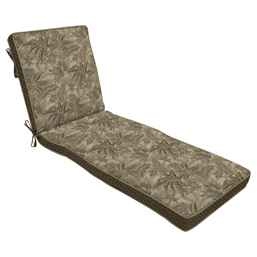 Palmetto Mocha Chaise Cushion - Bombay Outdoors, Tan