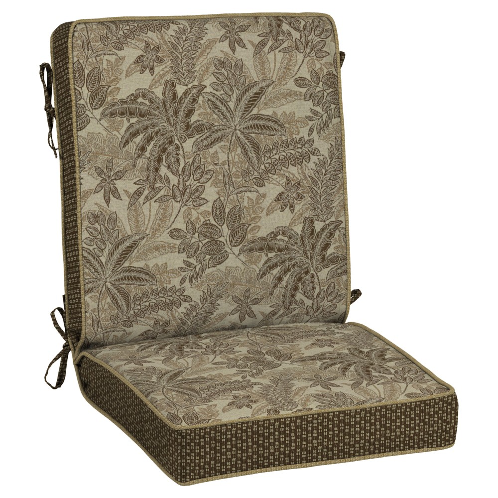 Palmetto Mocha Snap Dry Chair Cushion - Bombay Outdoors, Tan