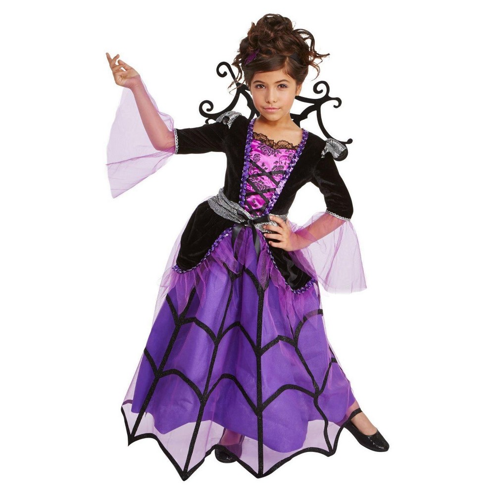 Girls Splendid Spiderella Child Costume S(4-6), Multicolored