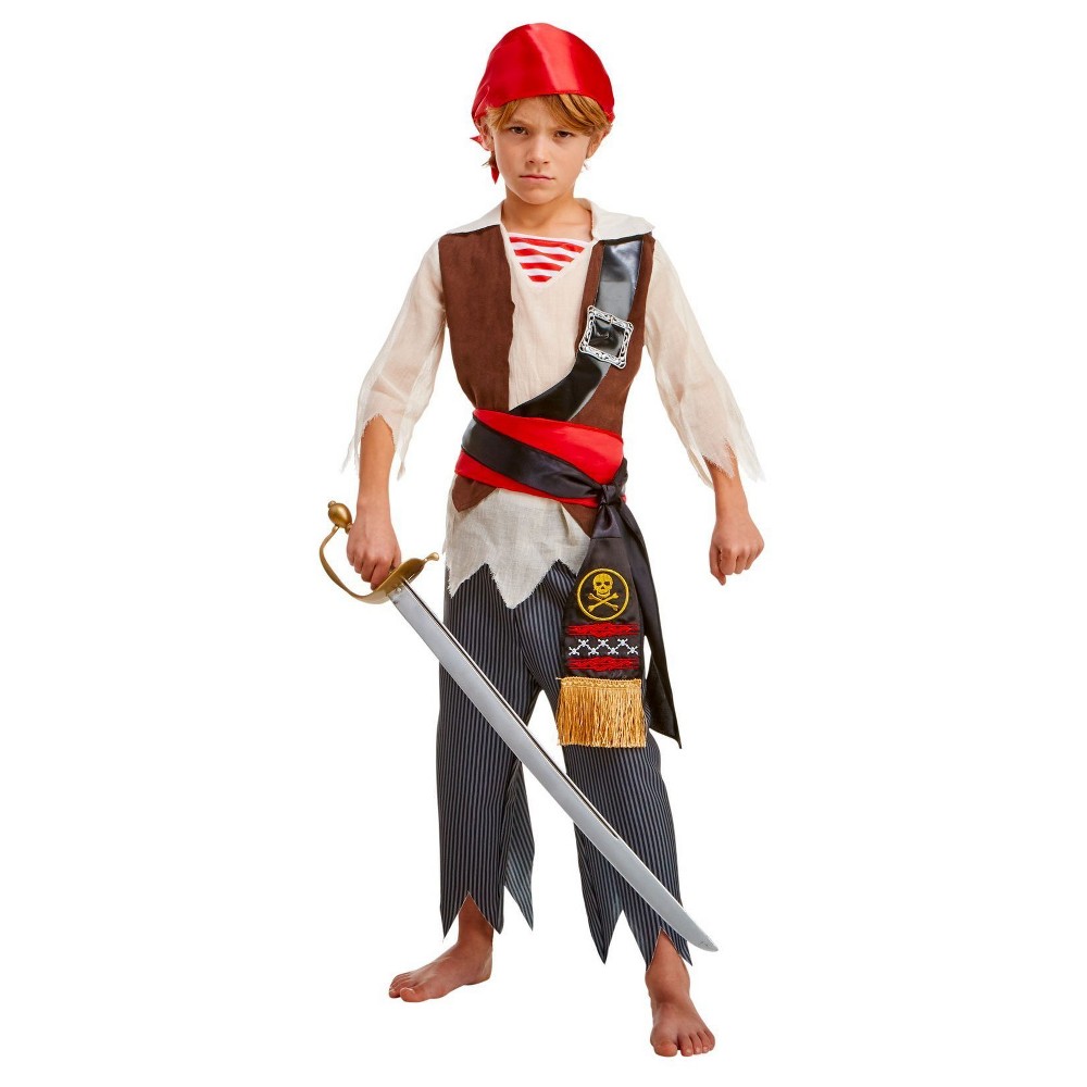 Boys Pirate Voyager Child Costume S(4-6), Multicolored