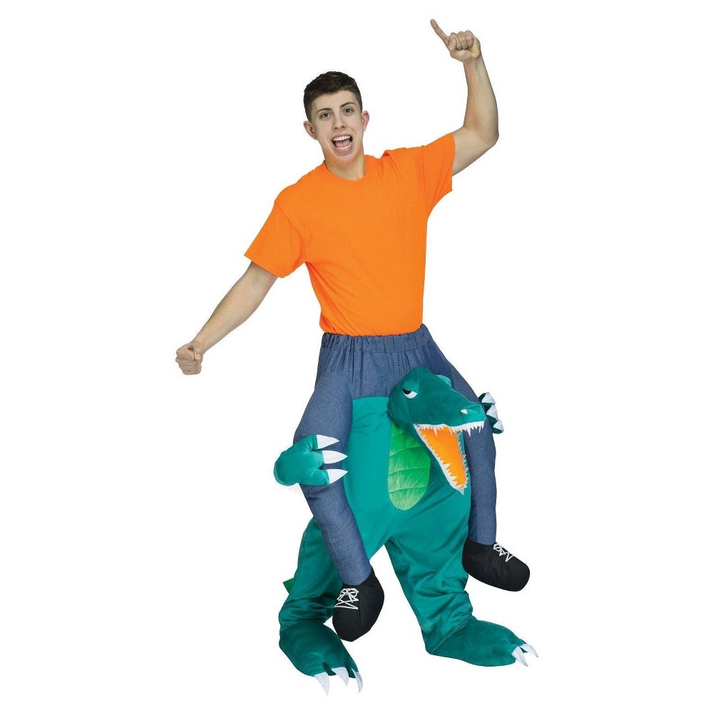 Adult Ride a Gator Costume, Adult Unisex, Multi-Colored