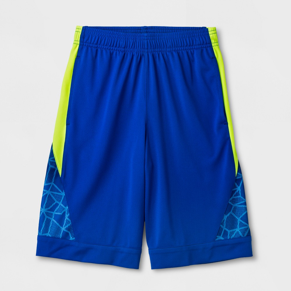 Boys Printed Crystal Web Training Shorts - C9 Champion - Flight Blue XS