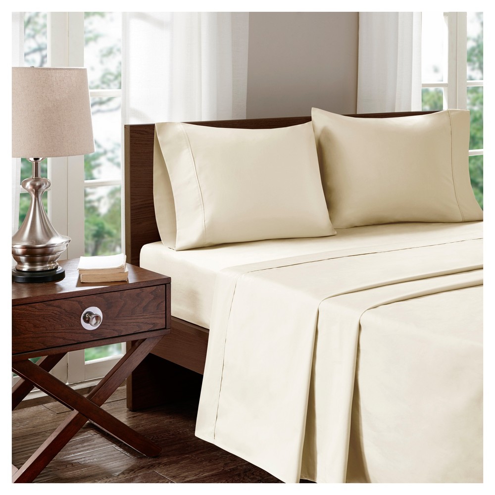 Aloe Vera Cotton Pillowcases (Standard) Ivory 400 Thread Count