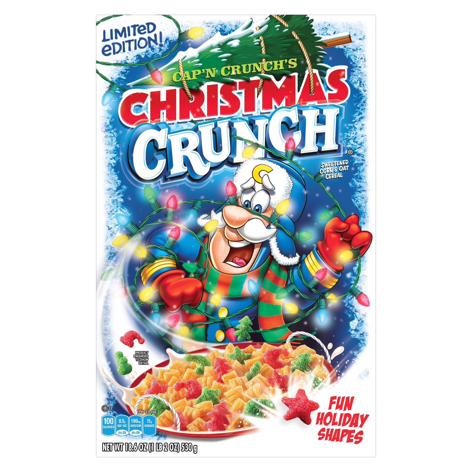 Cap'n Crunch Christmas Breakfast Cereal - 18.6oz