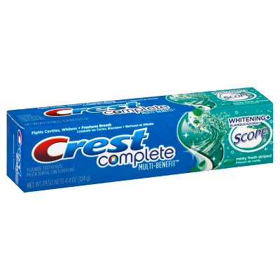 Crest Complete Whitening Plus Scope Zahnpasta – 2er Pack (je 6,2 Oz / 175 G) Für Weißere Zähne & Frischen Atem