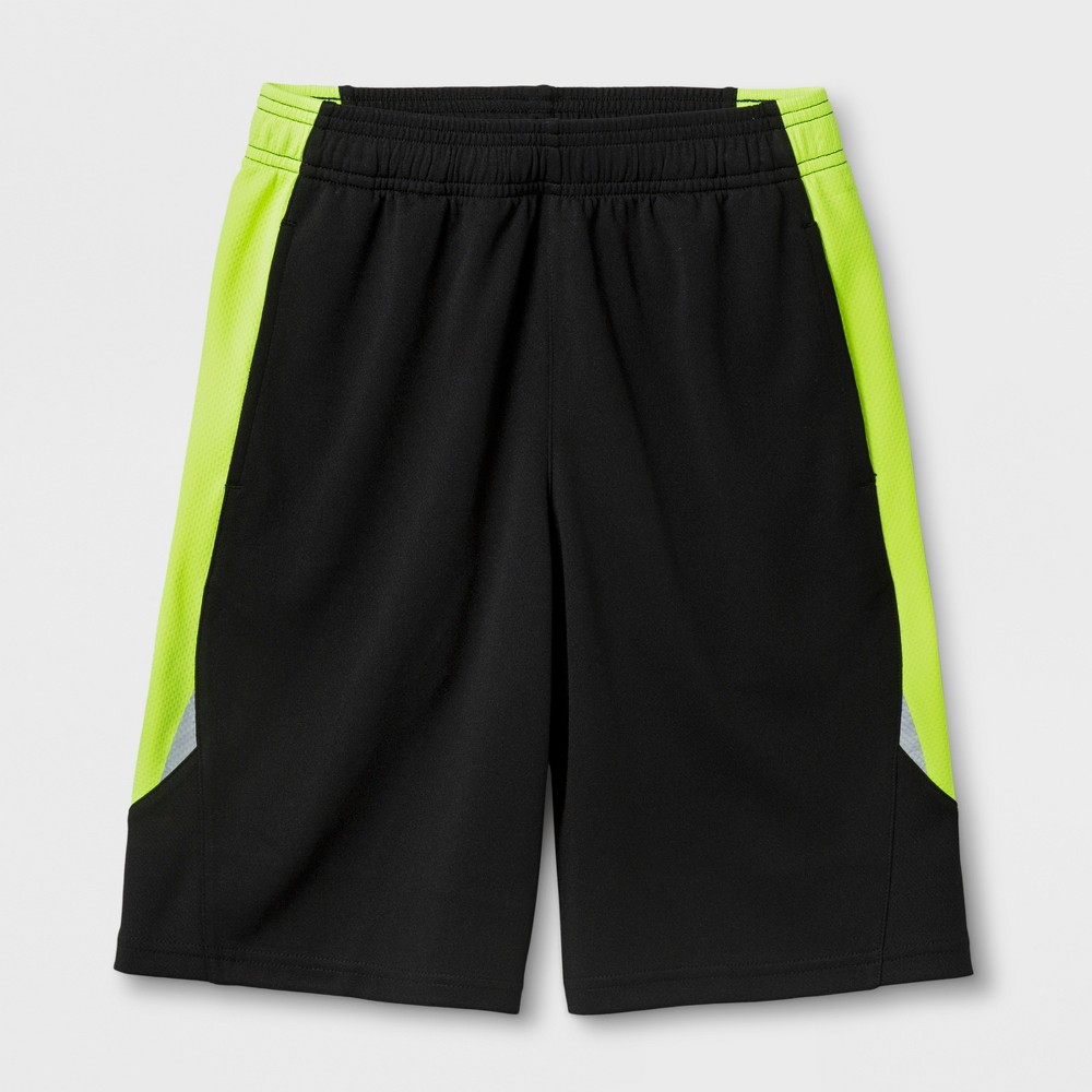 Boys Training Shorts - C9 Champion Yellow M, Black Yellow