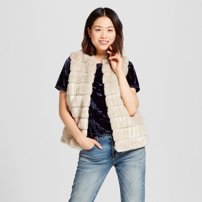 faux fur vest womens target