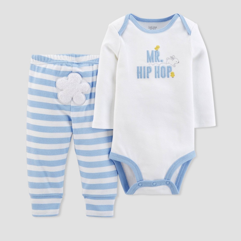 Baby Boys Mr. Hip Hop Set - Just One You made by carters Blue NB, White
