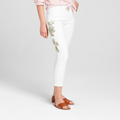 embroidered jeans target