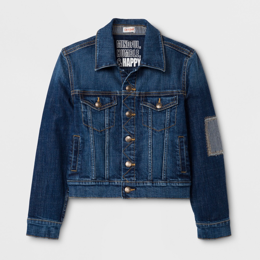 Boys Long Sleeve Jean Jackets - Cat & Jack Blue M