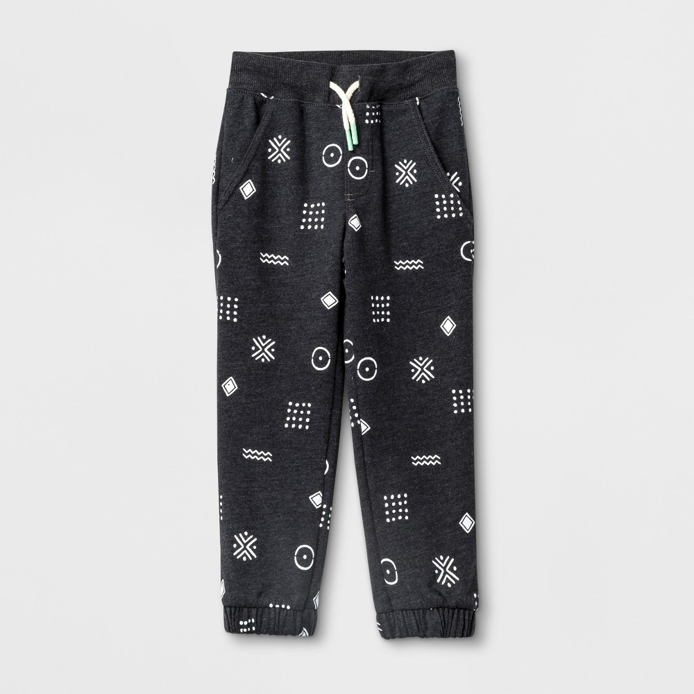 Toddler Boys Genuine Kids from OshKosh Pull-On Joggers - Black Print - 3T