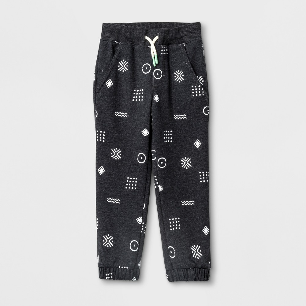 Toddler Boys Genuine Kids from OshKosh Pull-On Joggers - Black Print - 4T
