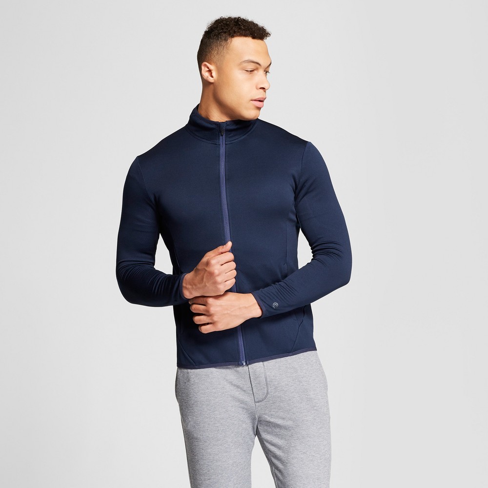 Mens Training Full Zip - C9 Champion Navy Heather M