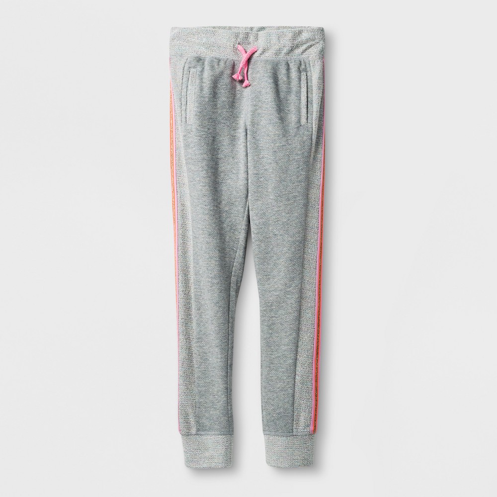 Girls Activewear Jogger Pants - Cat & Jack Heather Gray XS