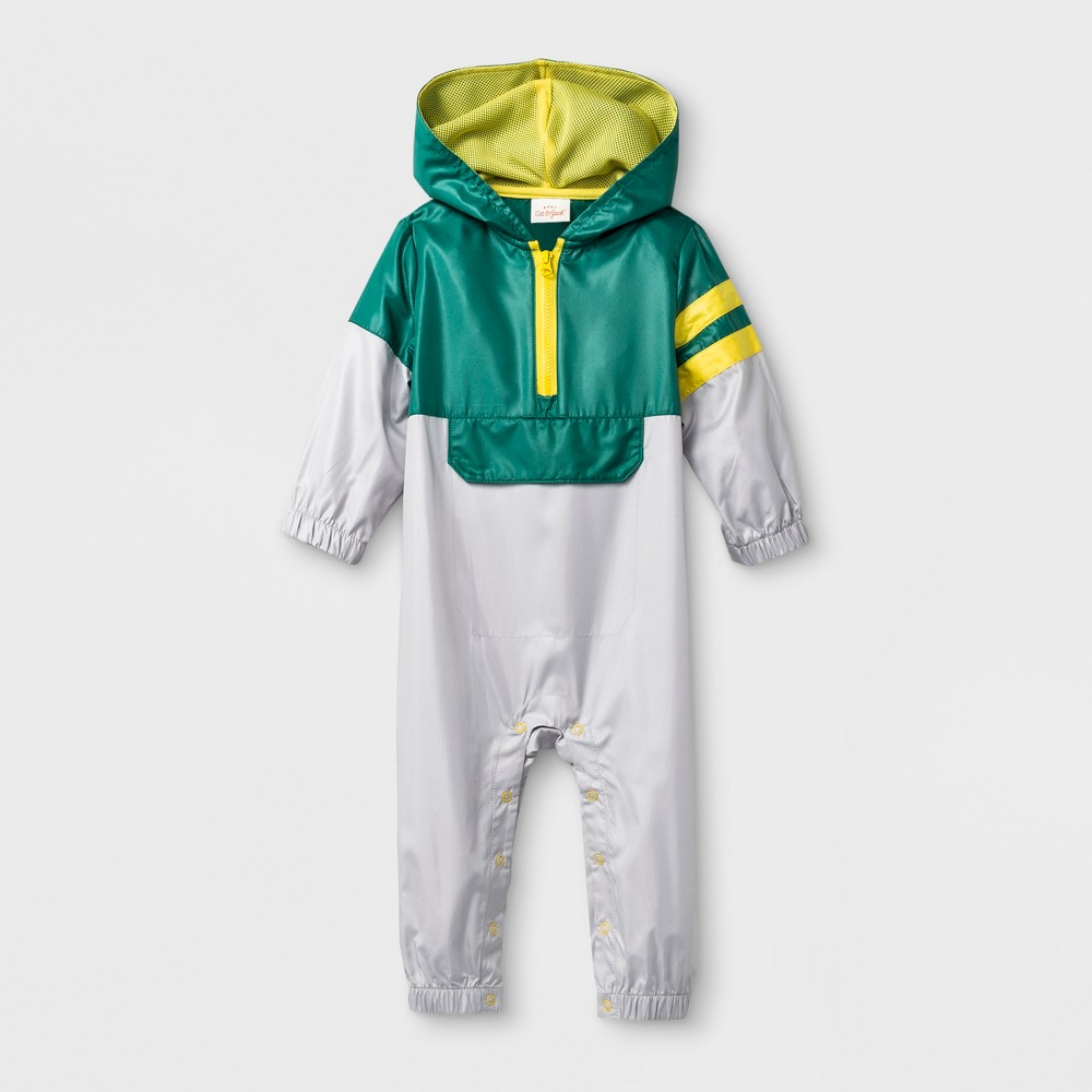 Baby Boys Windsuit Romper - Cat & Jack Green - Baby