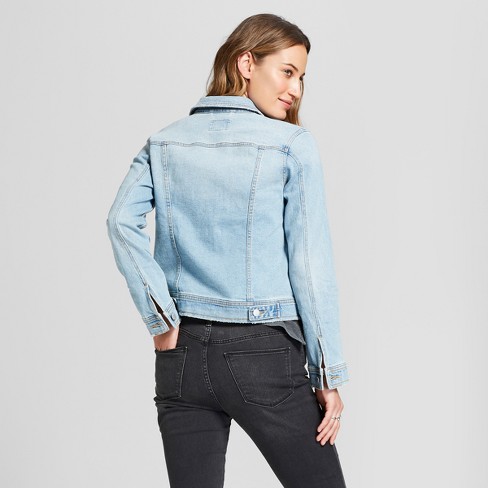 wash denim light jackets jacket womens navy