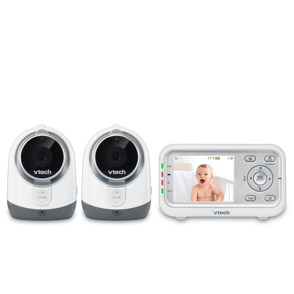 VTech 2.8 Video Monitor with Two Cameras - VM3251-2, White