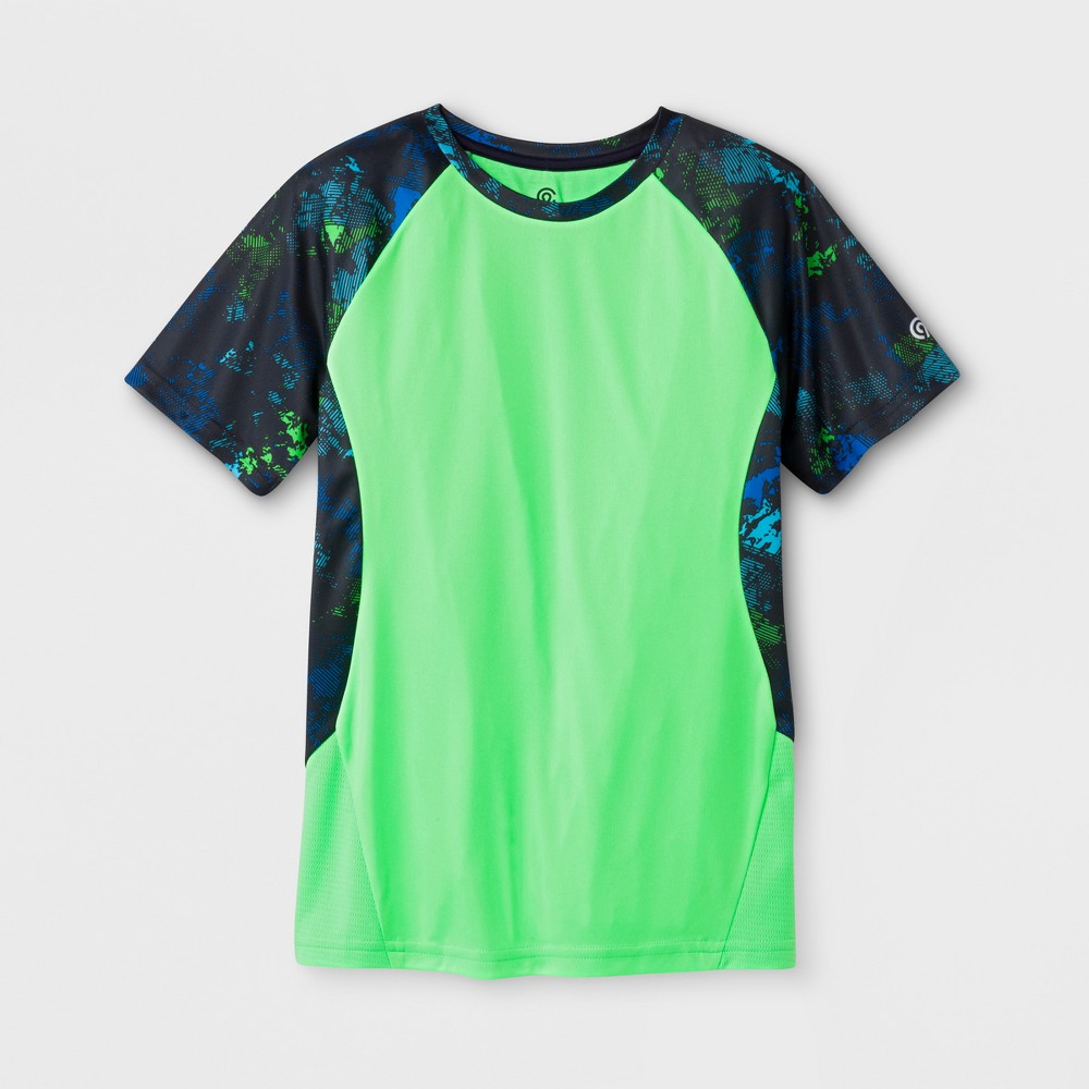 Boys Printed Novelty Tech T-Shirt - C9 Champion Green XS