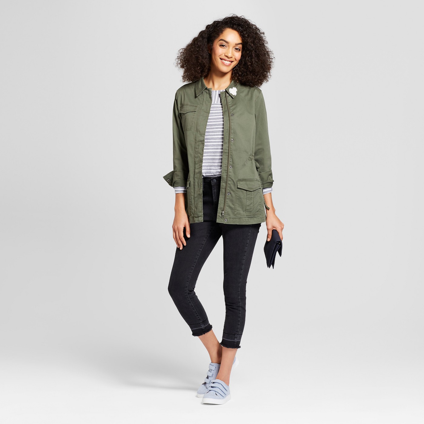 Women's Military Jacket - A New Dayâ„¢ Olive - image 3 of 3