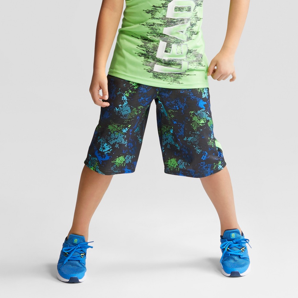 Boys Printed Lacrosse Shorts - C9 Champion Green M