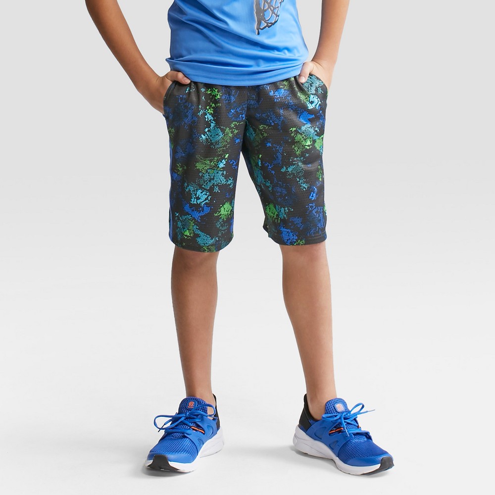 Boys Printed Lacrosse Shorts - C9 Champion Blue XL