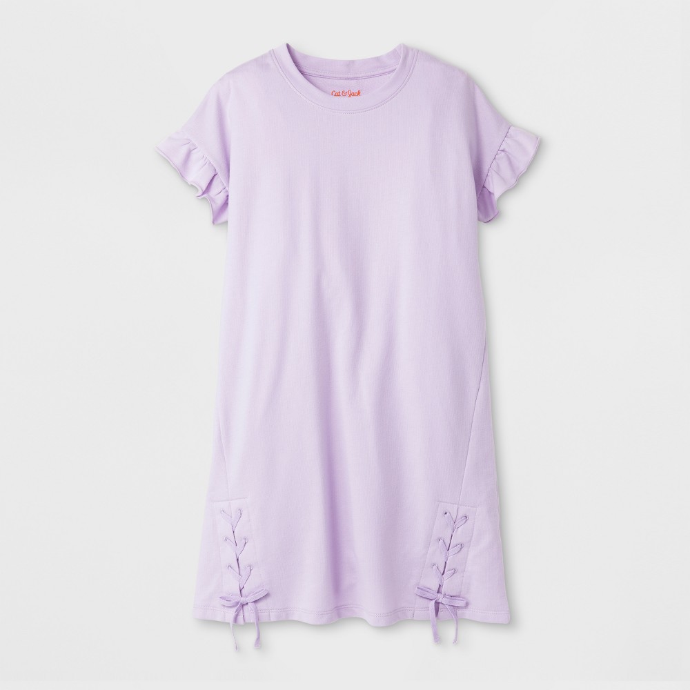 Girls Lace Up Dress - Cat & Jack Purple S