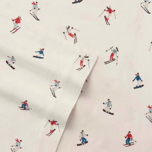 eddie bauer ski slope flannel sheet set