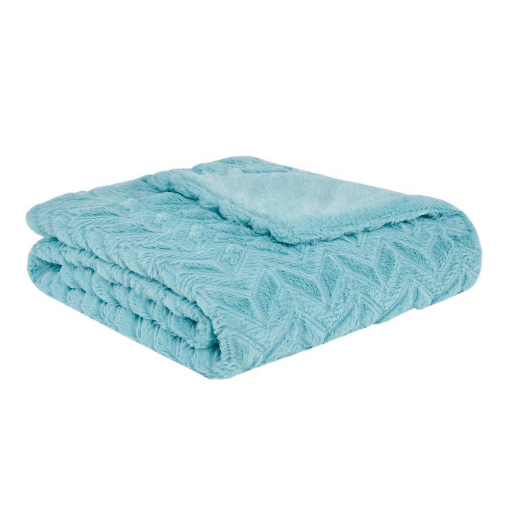 Throw Blankets 50X60 Inches Aqua (Blue)