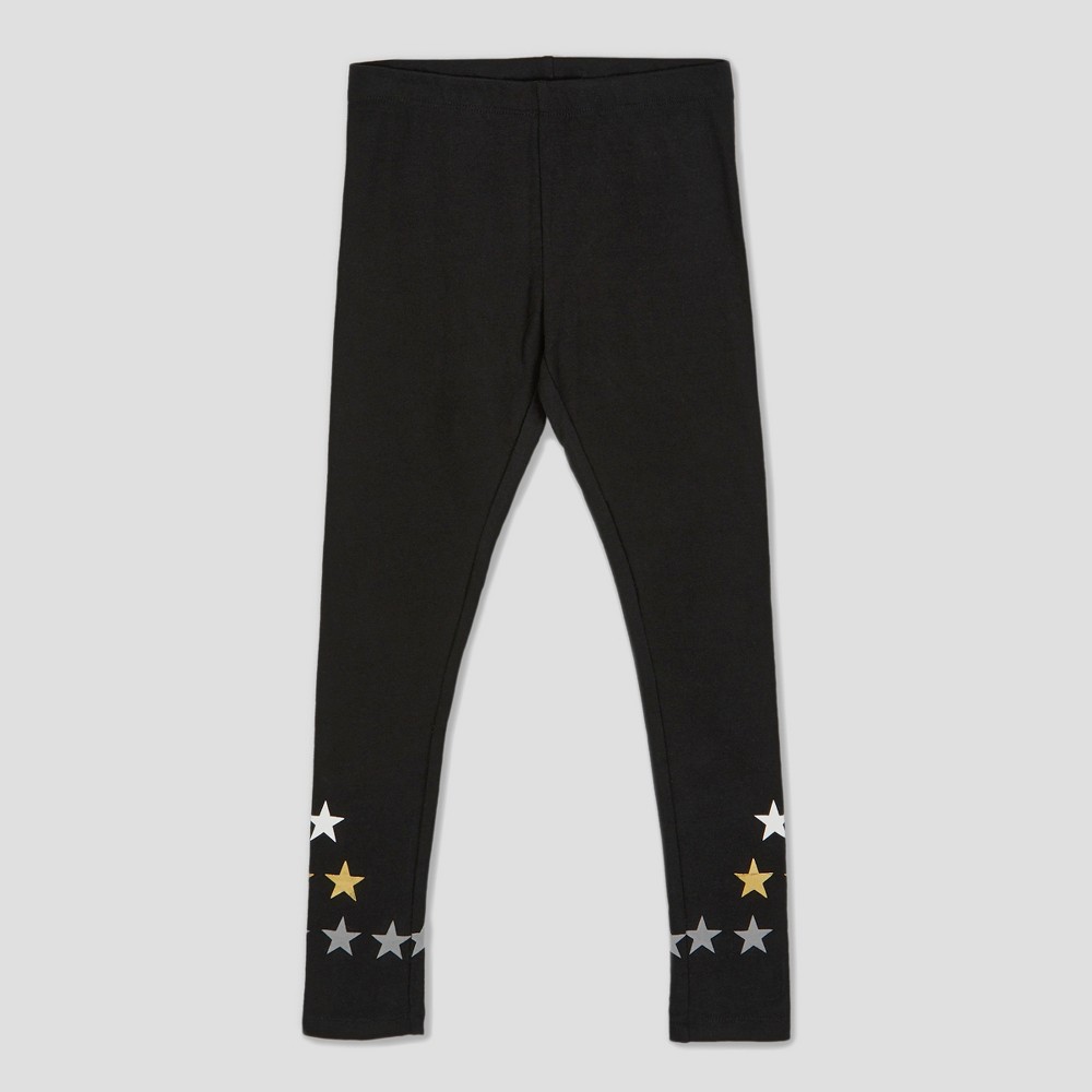 Franki & Jack Girls Star Leggings - Black M