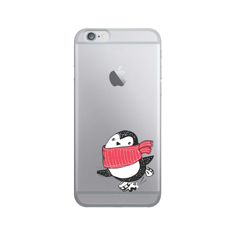 Otm Essentials iPhone 8 Plus/7 Plus/ 6s Plus/6 Plus Hybrid Clear Phone Case- Skating Penguin