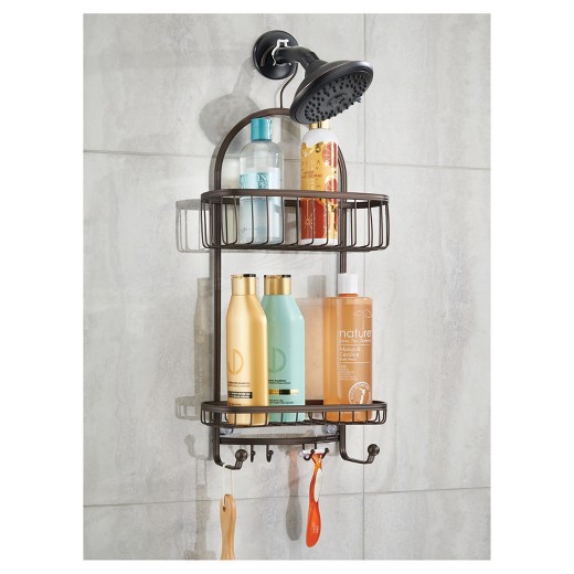 York Lyra Shower Caddy Satin Silver InterDesign Target