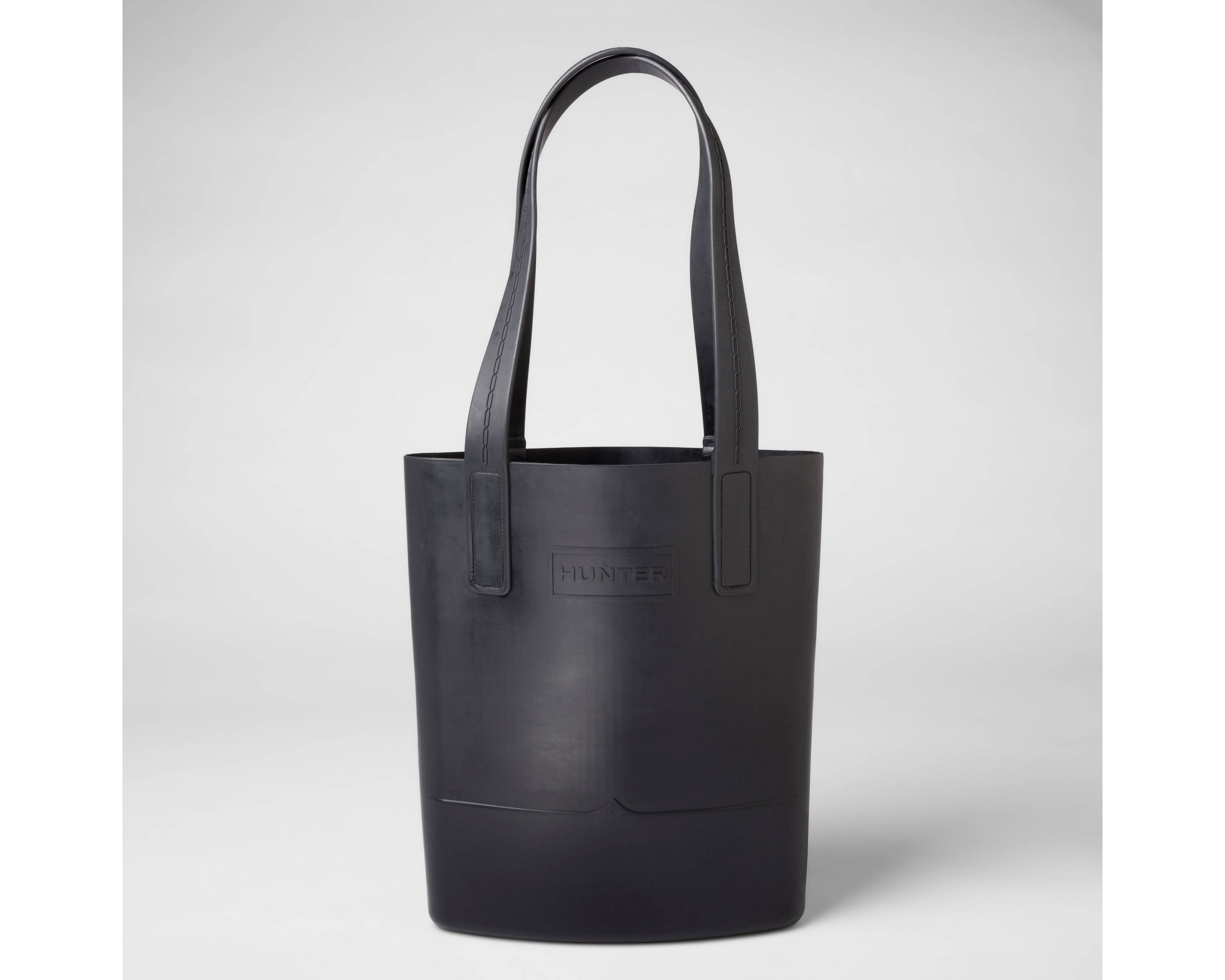 Rubber Sling Tote Bag - Black