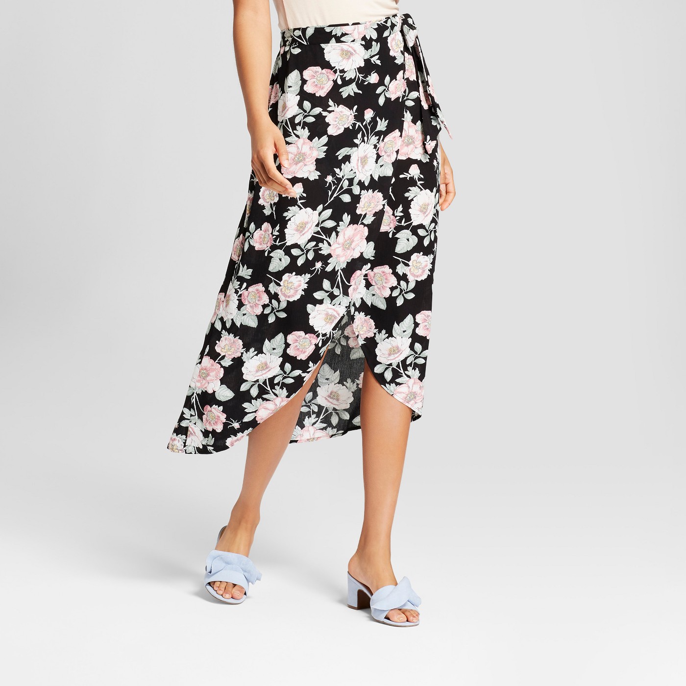 Women's Floral Print Wrap Maxi Skirt- Xhilarationâ„¢ - image 1 of 2