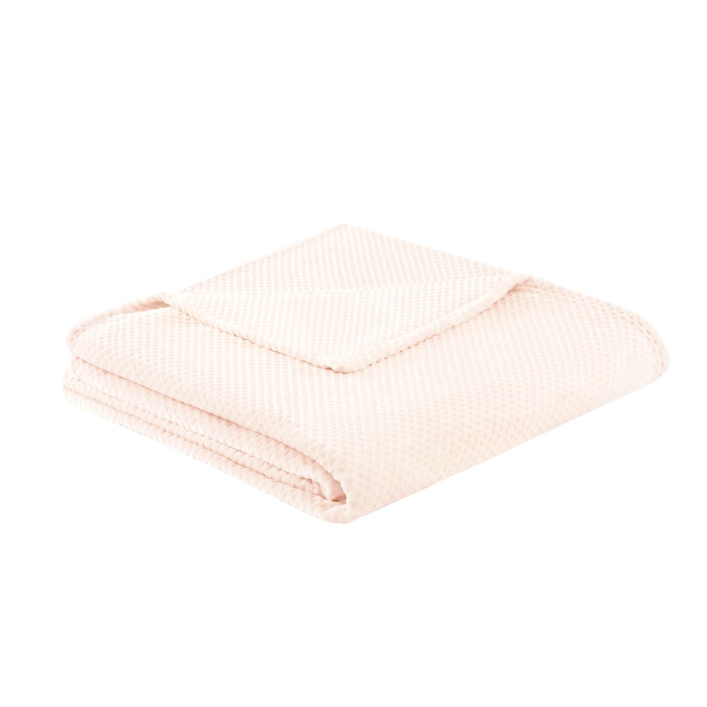 Waffle Plush Blanket (King) Ivory