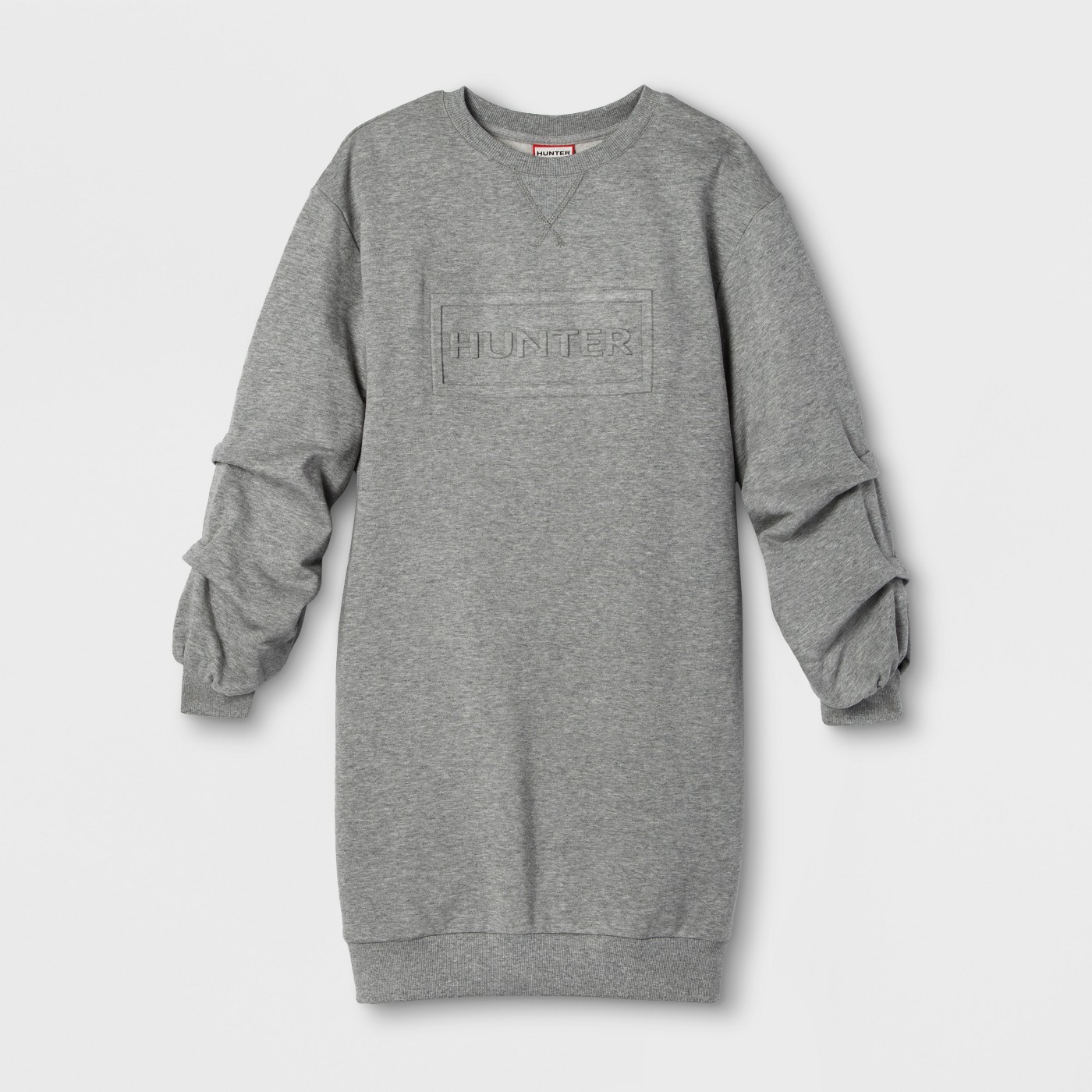 Hunter for Target Women's Exaggerated Sleeve Sweatshirt Dress with Pockets - Gray - image 6 of 6