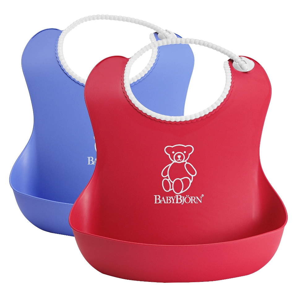 BABYBJ�RN Soft Bib   Red/Blue (2 pack)